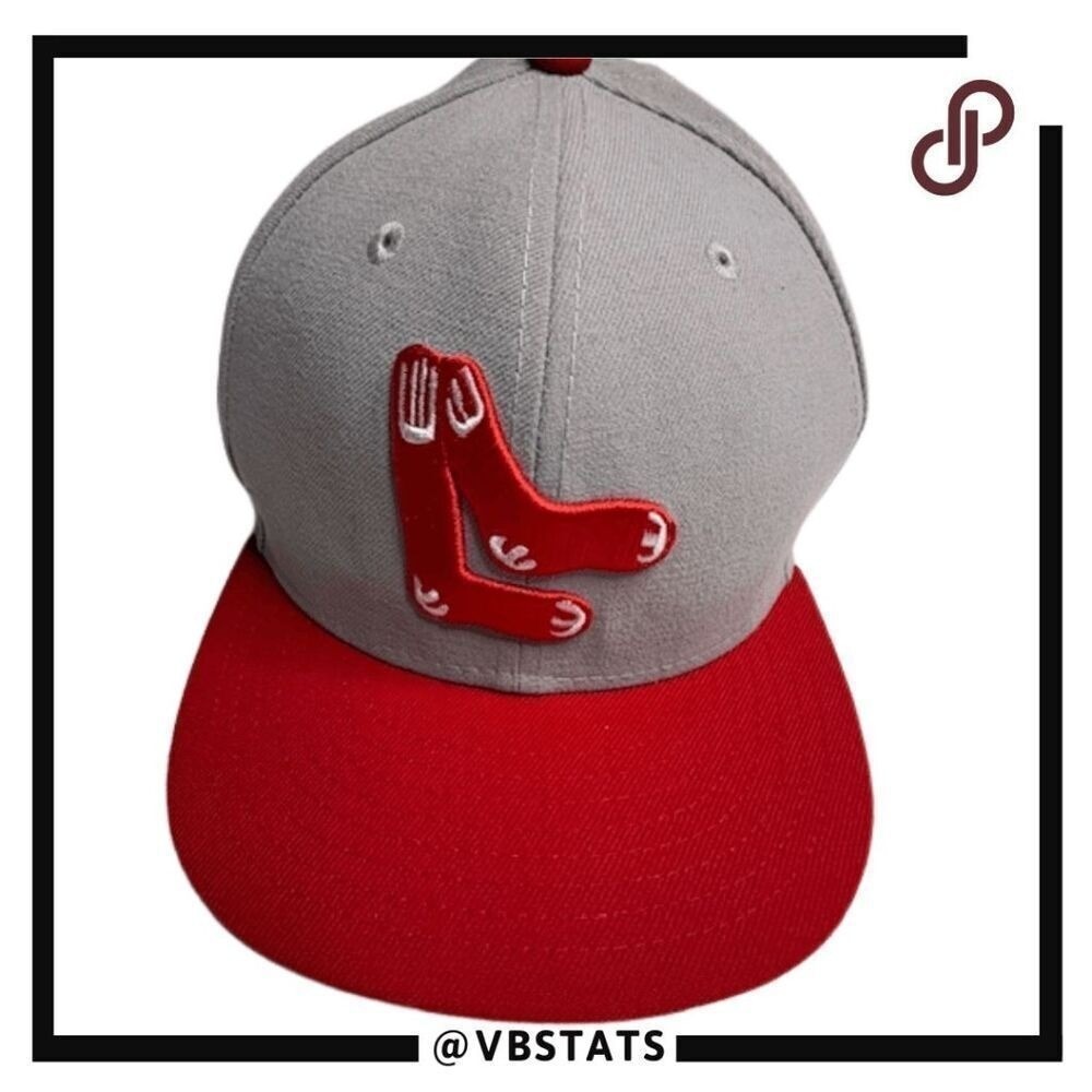 New Era Men's 59 Fifty Boston Red Sox Cooperstown Collection Cap Gray Size 7 1/2